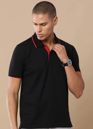 Sustainable Jacquard Polo (Men) view 5
