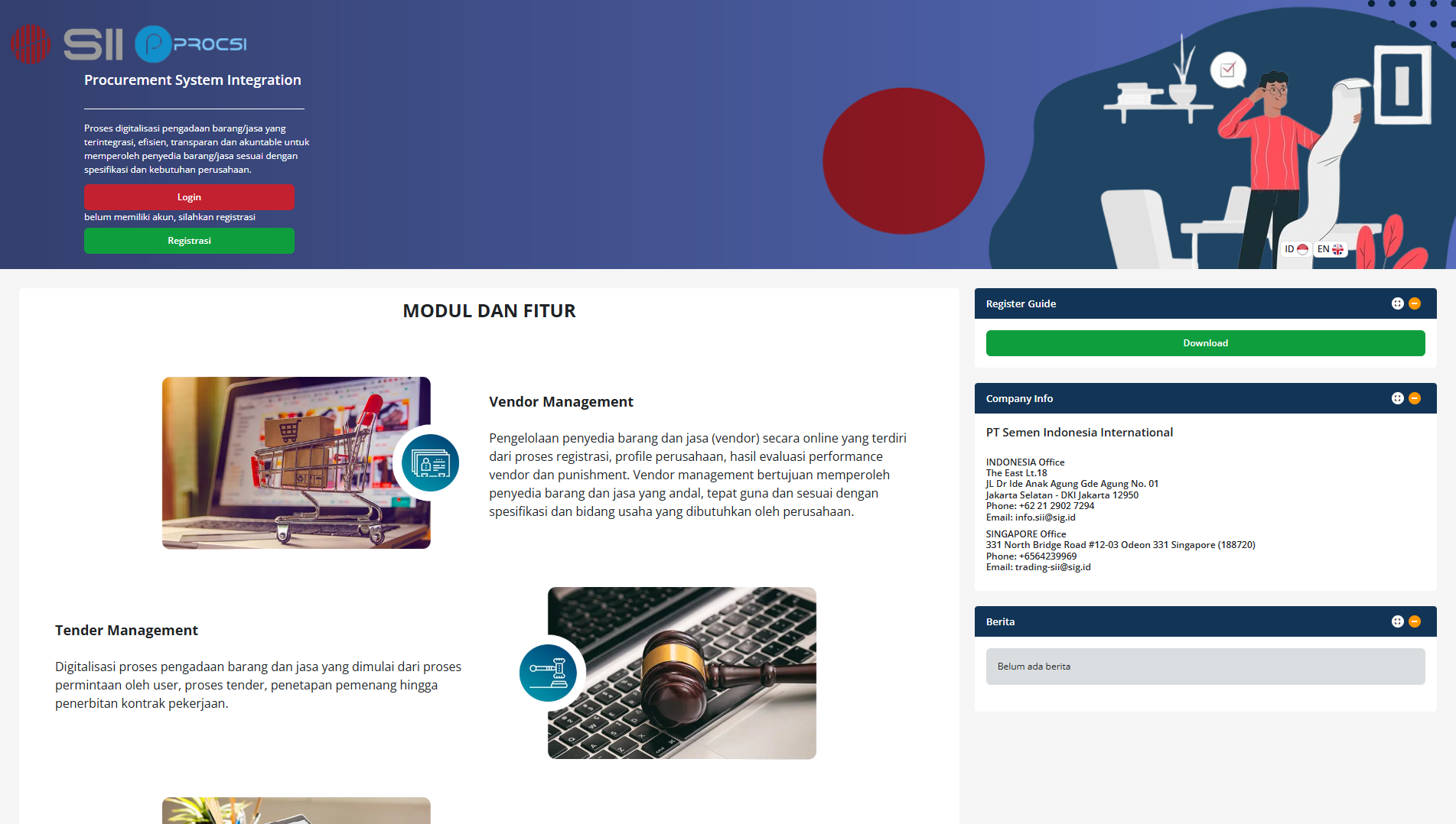 PT Semen Indonesia International (Procurement System Integration) - 2025 preview 1