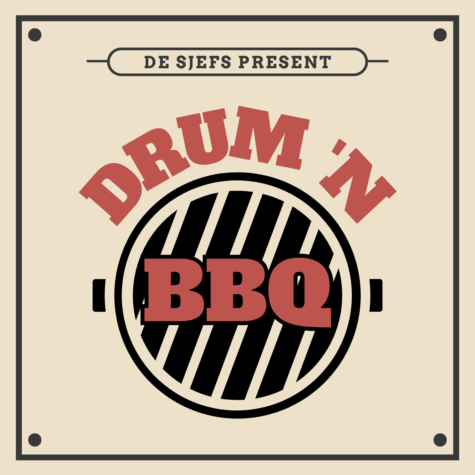 Drum & BBQ poster