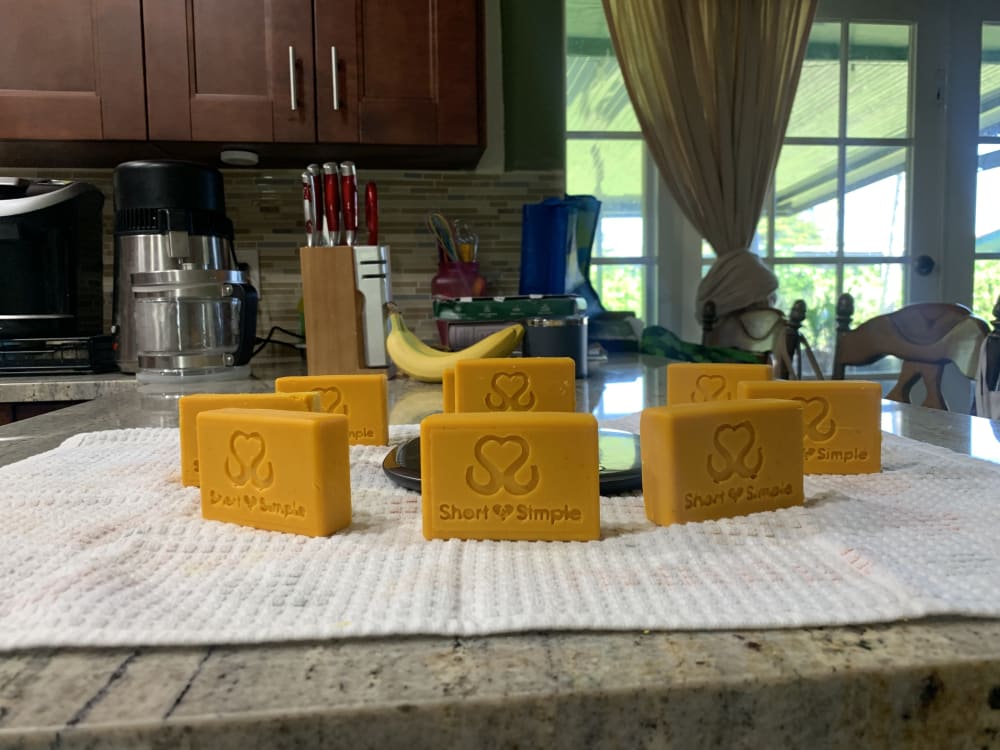 Short and Simple Sea moss Soap