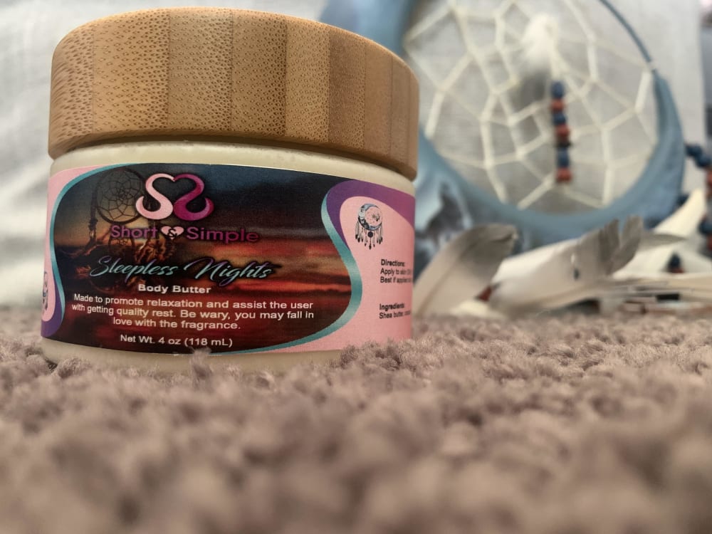 Short and Simple Sleepless Nights 8oz. Mango Body Butter