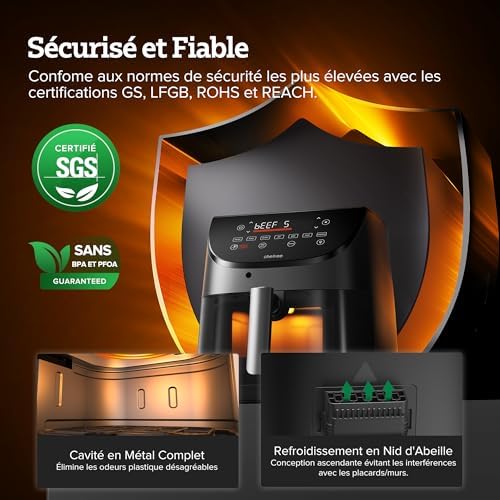 Vue 6 de Chefree Air Fryer