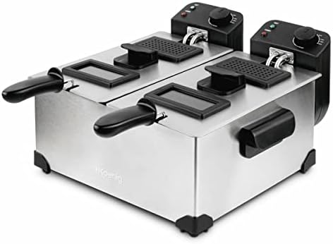 Vue 3 de Hkoenig Friteuse Acier Inoxydable