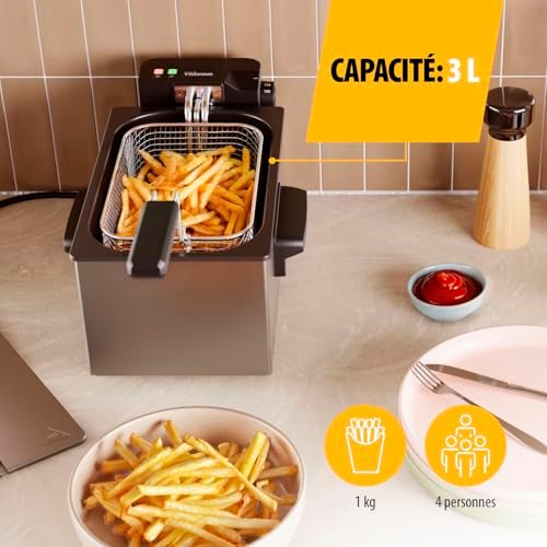 Vue 3 de Tristar Friteuse En Acier