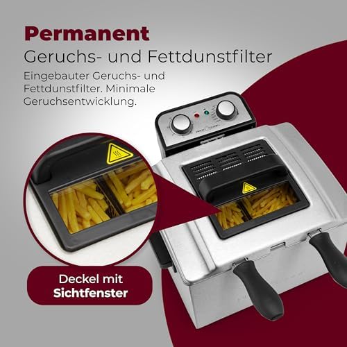 Vue 4 de Proficook Pcfr Friteuse Double