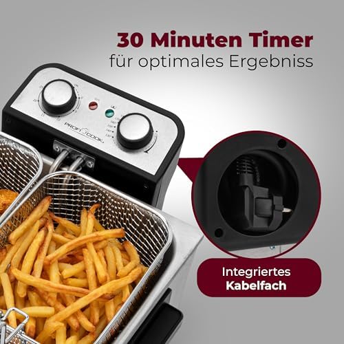 Vue 6 de Proficook Pcfr Friteuse Double