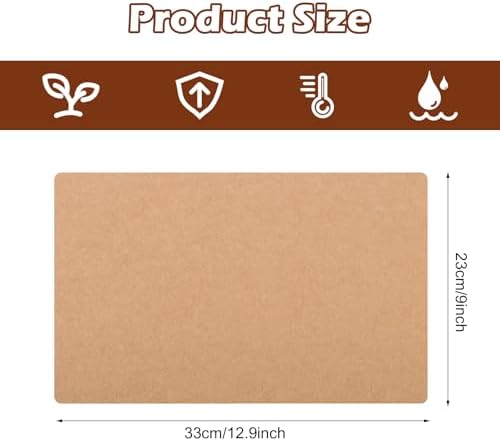 Vue 2 de Pcs Papier Cuisson Feuille