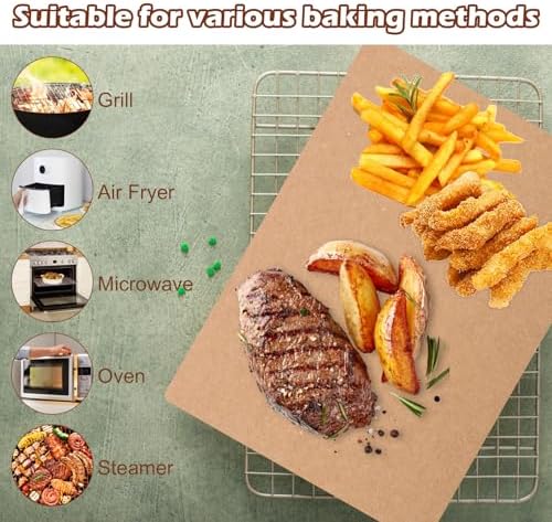 Vue 3 de Pcs Papier Cuisson Feuille