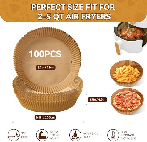 Vue 3 de Papier Cuisson Pour Air