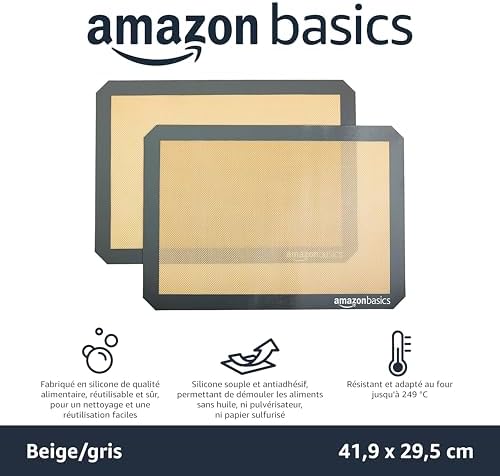 Vue 2 de Amazon Basics Rectangulaire Tapis