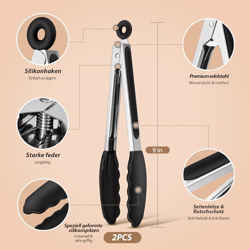 Vue 2 de Pinces De Cuisine Lot