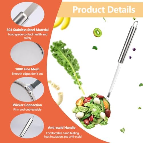 Vue 3 de Cm Ecumoire En Acier