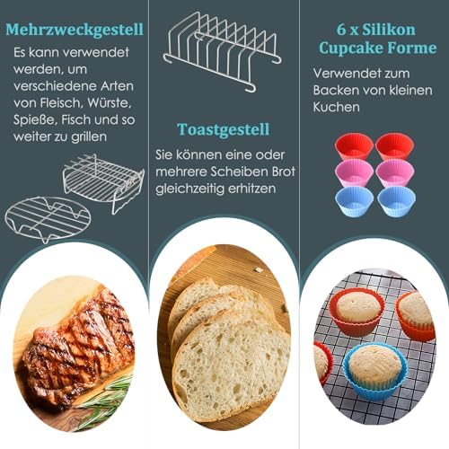 Vue 5 de Pcs Accessoires Air Fryer