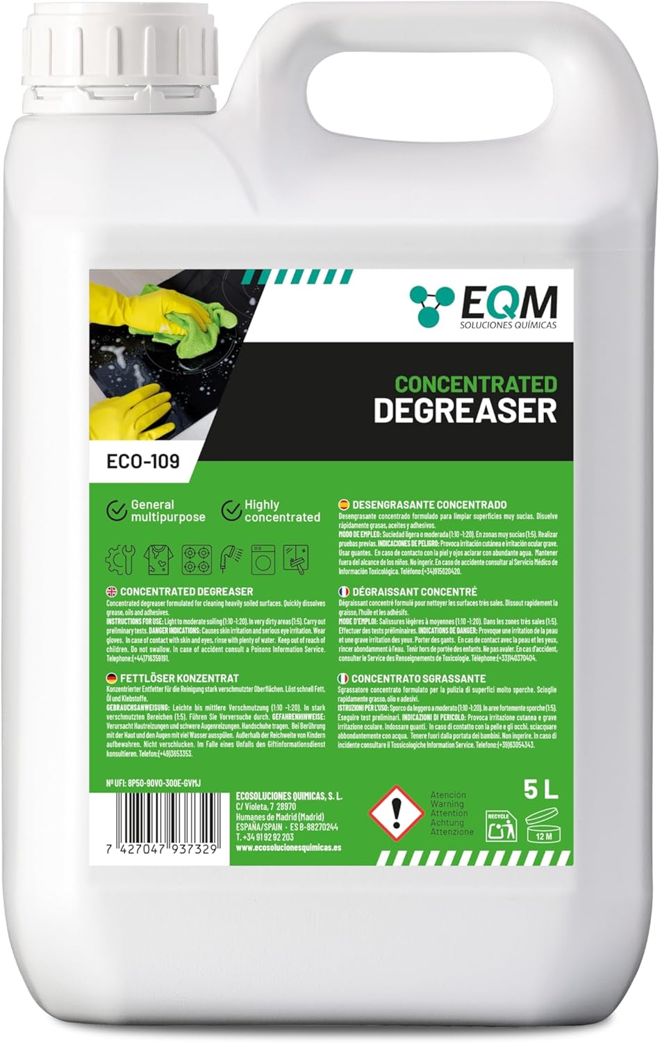 Eqm Eco Degraissant Concentre