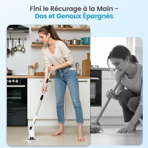 Vue 6 de Brosse Rotative Nettoyage Electrique