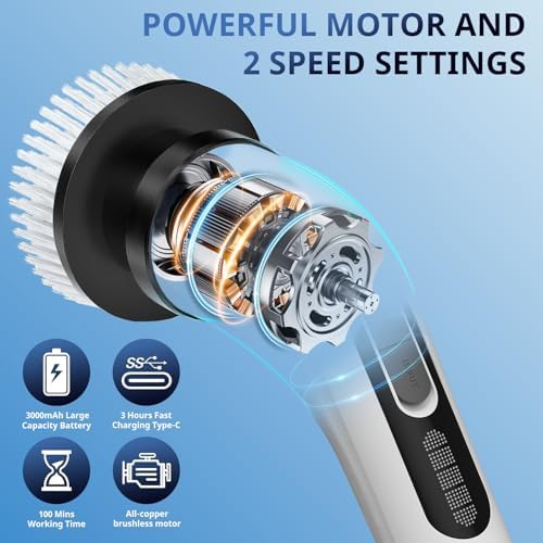 Vue 3 de Brosse Nettoyage Electrique Brosse