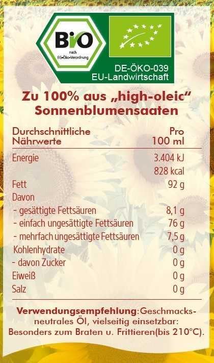 Vue 2 de Dhuile De Tournesol