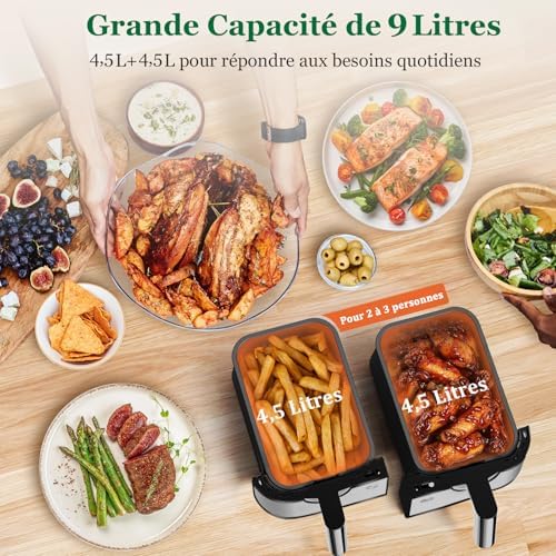 Vue 3 de Air Fryer Double Compartiment