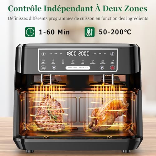 Vue 4 de Air Fryer Double Compartiment