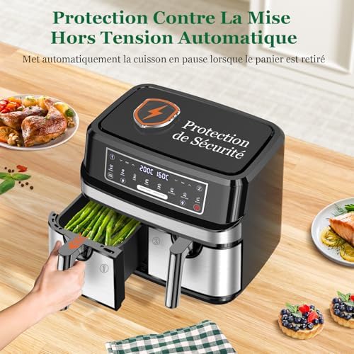Vue 6 de Air Fryer Double Compartiment