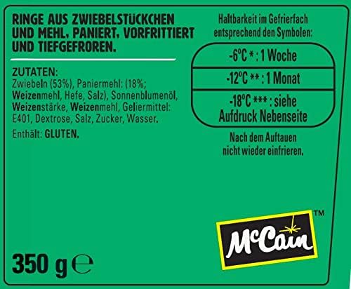 Vue 3 de Mccain Pick Onion Ring