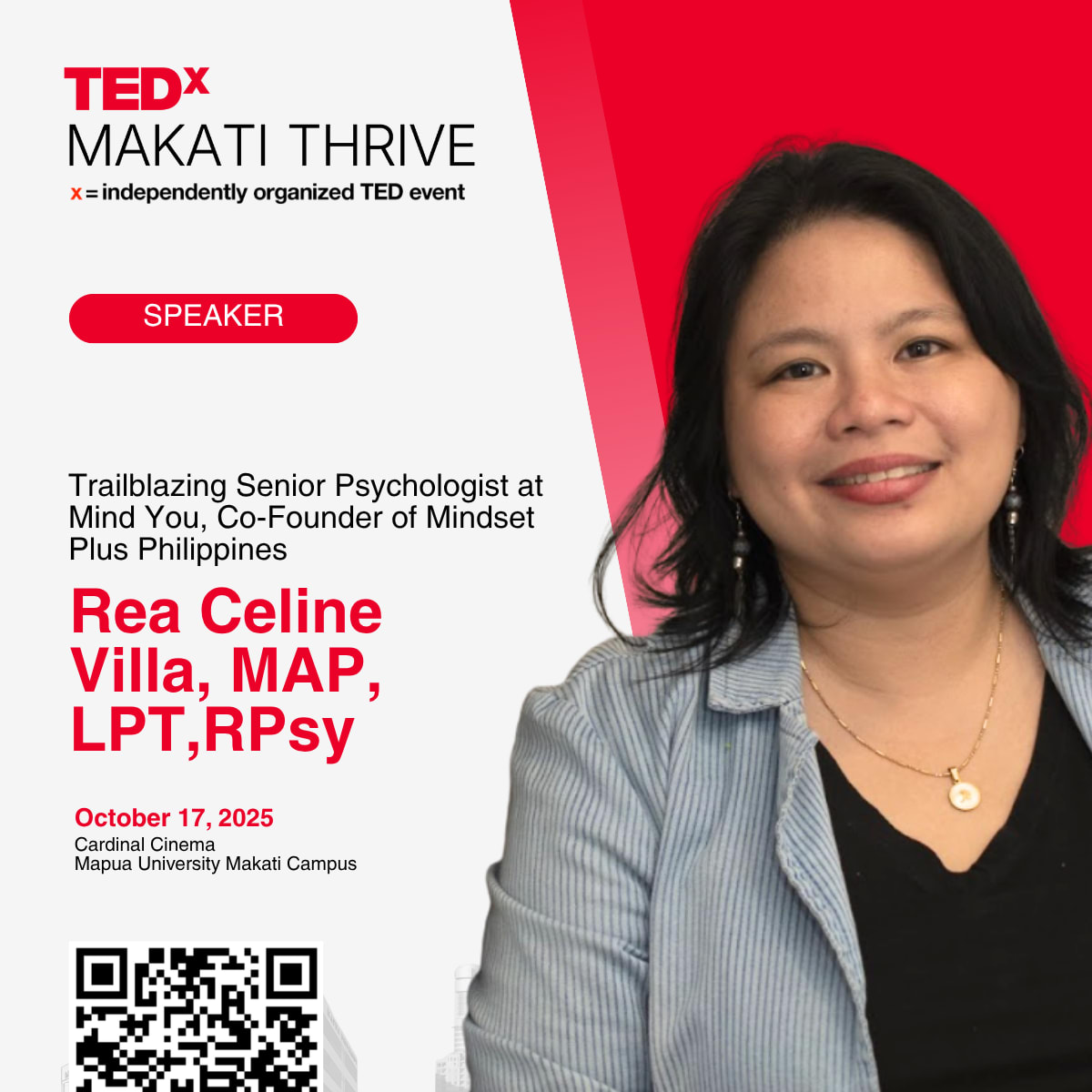 Rea Celine  Villa, MAP, LPT,RPsy