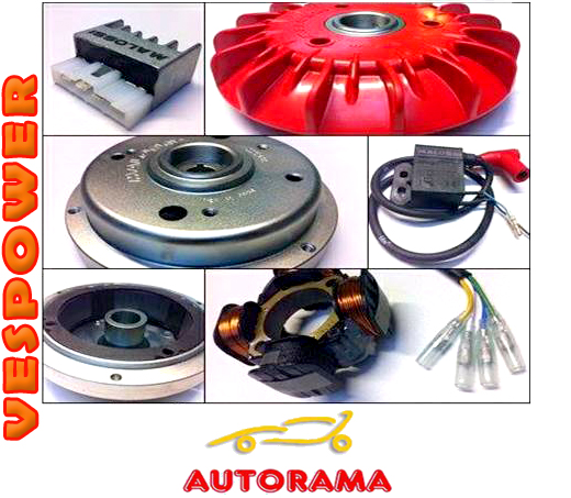 Accensione Malossi VESPower cono Ø 20 Vespa Et3 125 Volano Kg. 1,2