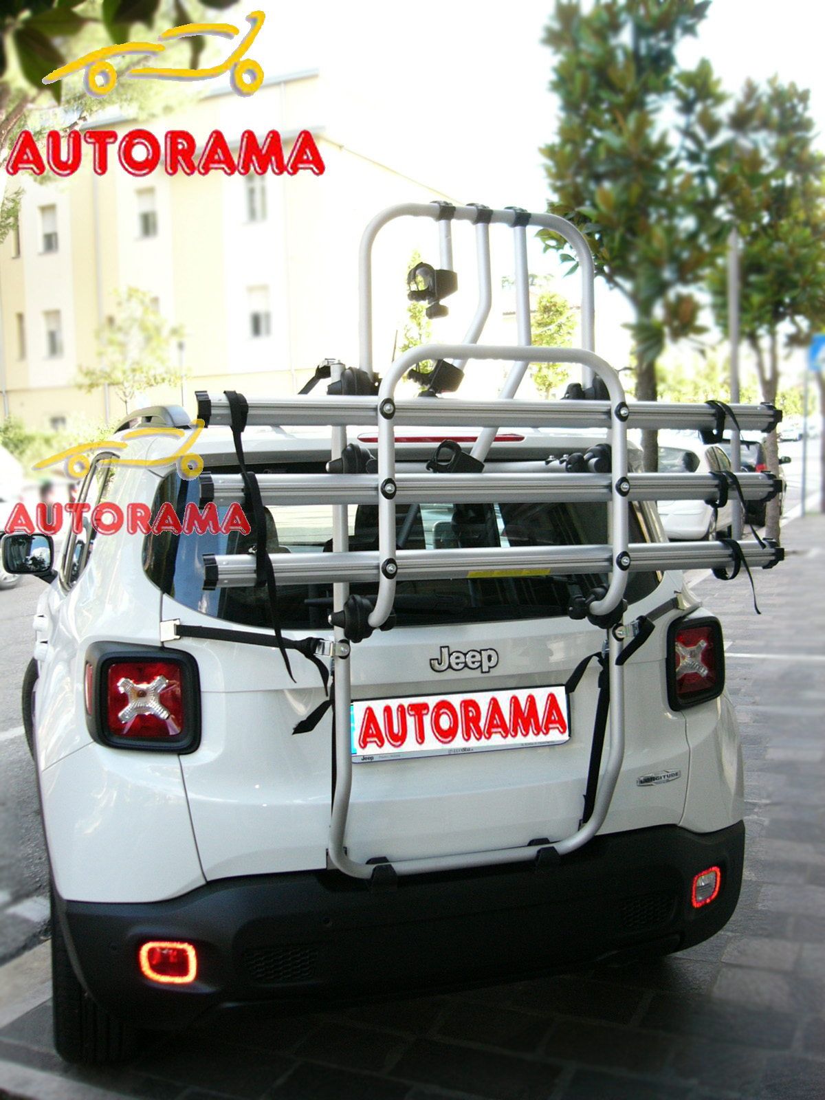 Agganci Specifici per Portabici Portellone Superiori Fabbri / Jeep Renegade, Compass, Fiat 500L, Trekking, Living, Tipo, 500X
