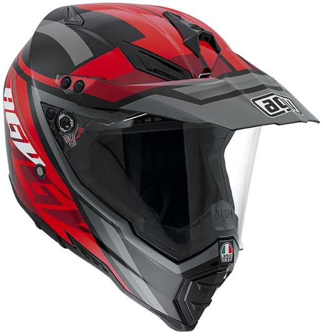 Agv AX-8 Dual Evo – KARAKUM Black/GunMetal/Red