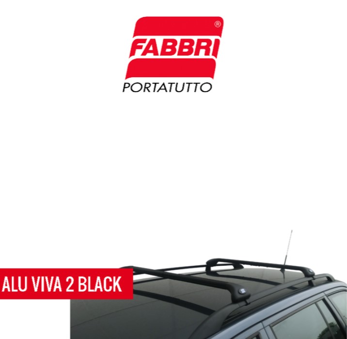 Alu Viva 2 Fabbri Black Barre Portatutto Mancorrente aperto