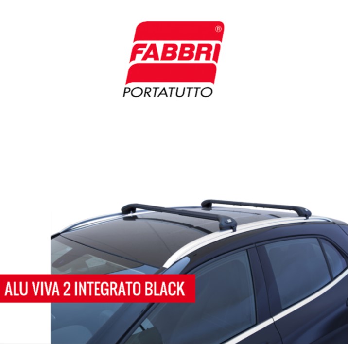Alu Viva 2 Fabbri Integrato Black Barre Portatutto Mancorrente chiuso
