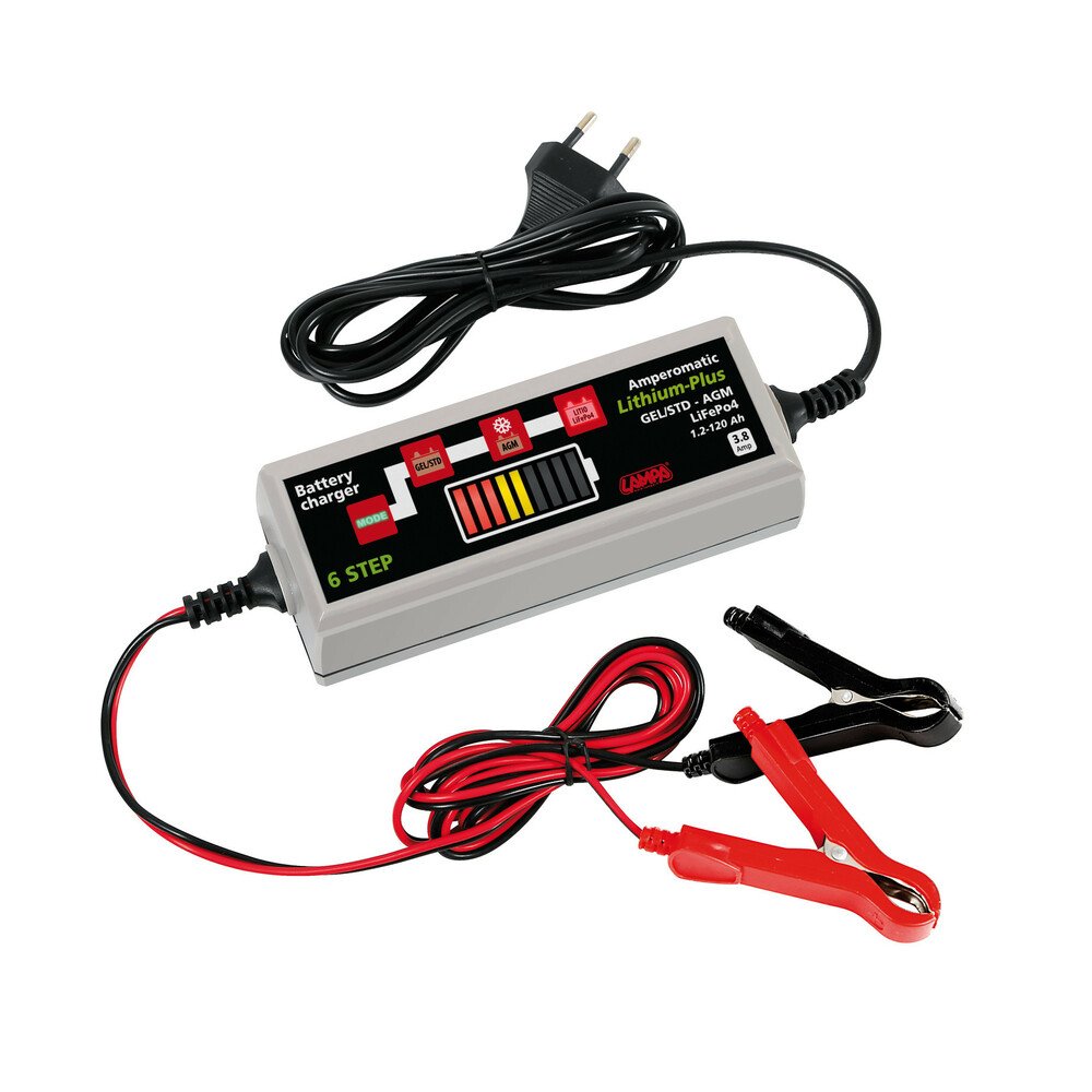 AMPEROMATIC Lithium-Plus Caricabatteria/Allenatore intelligente 12V – 3,8A