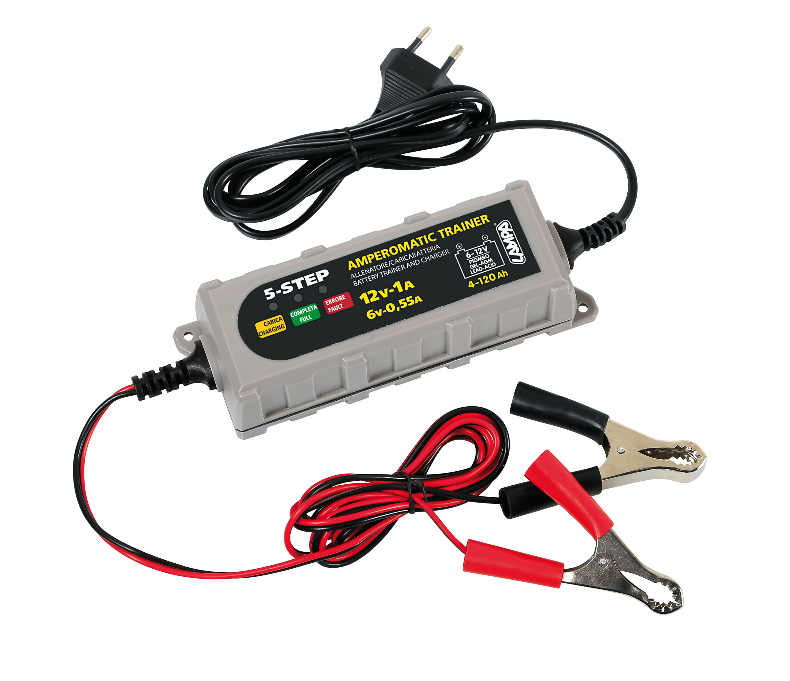 AMPEROMATIC TRAINER Allenatore/Caricabatteria 6/ 12V Lampa