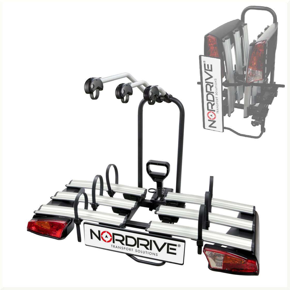 Asura 3 Portabiciclette per Gancio Traino Nordrive – 3 bici