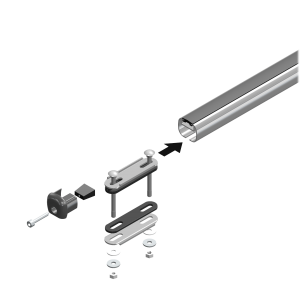 Barre Portatutto ALU RELING UNIVERSALE BASE Fabbri 122 cm