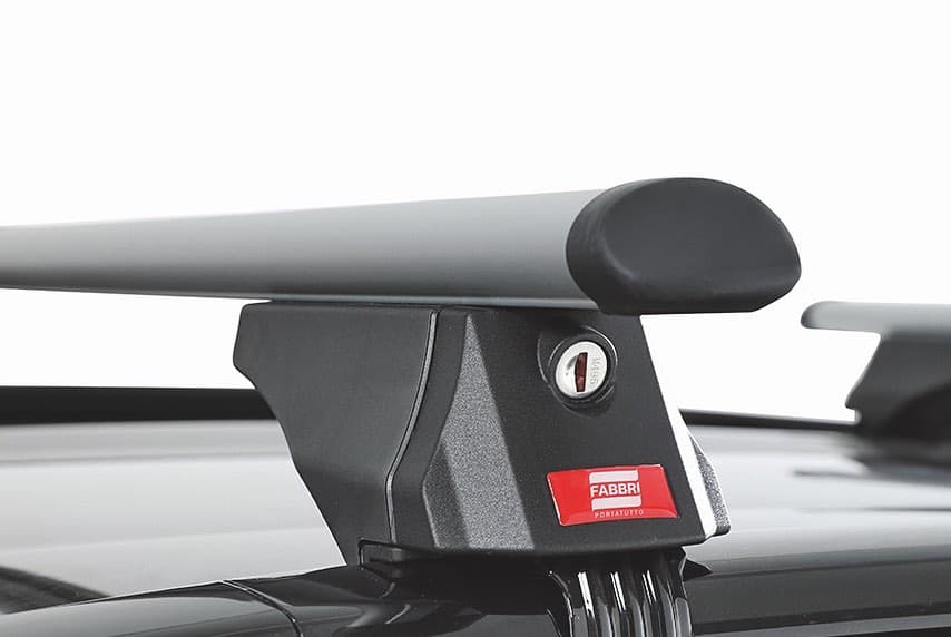 Barre Portatutto ALU VIVA 3 Rails mancorrenti profilo chiuso/aperti 120 cm