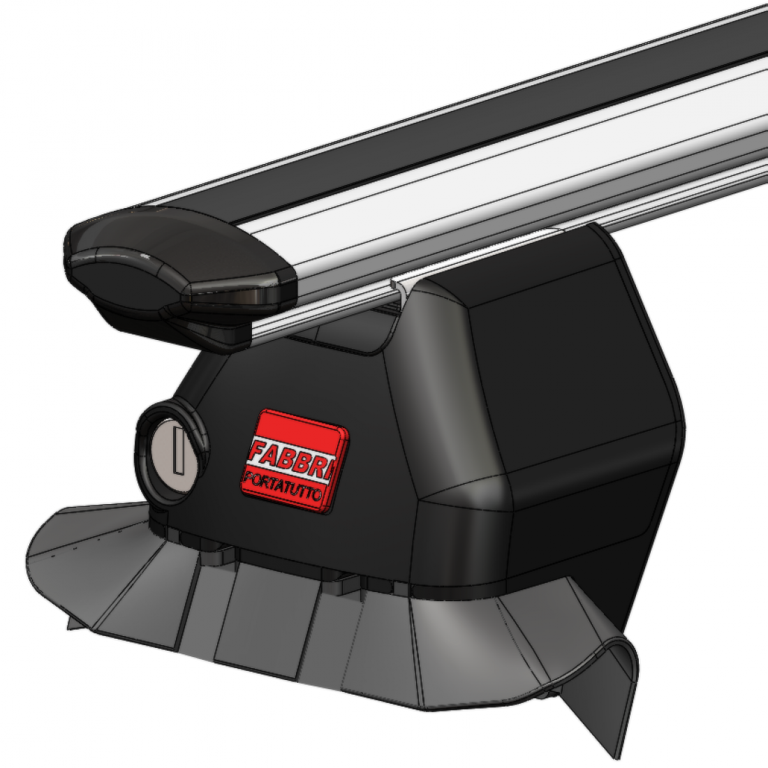 Barre Portatutto FABBRI Set ALUVIVA 5 cm 116 + Cavetto 490 mm