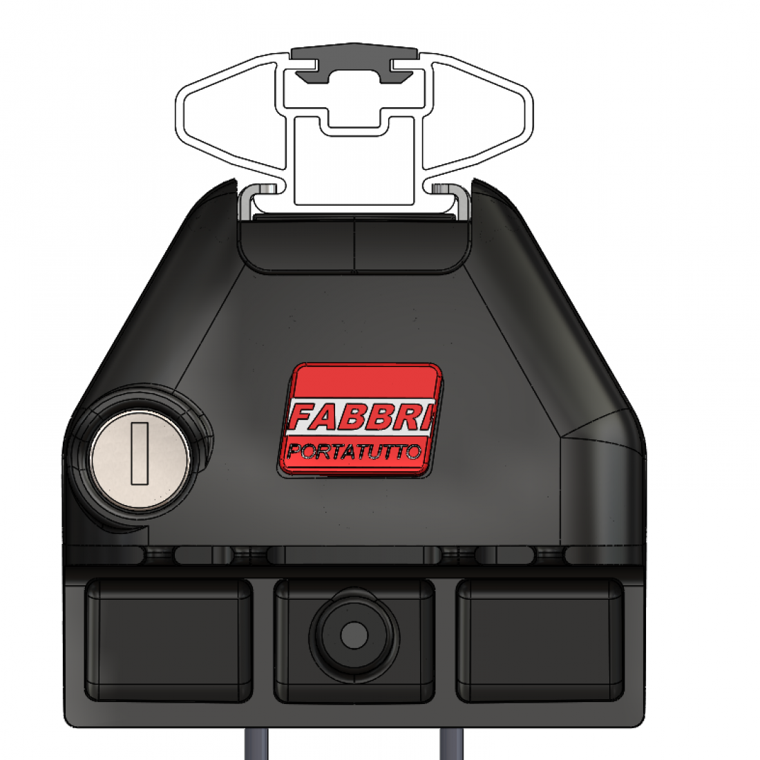 Barre Portatutto FABBRI Set ALUVIVA 5 cm 116 + Cavetto 490 mm