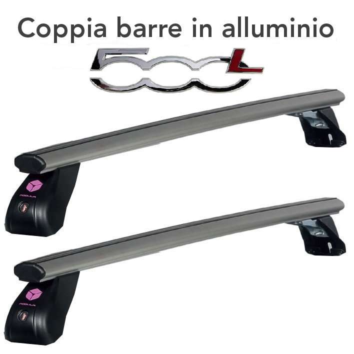 Barre Portatutto Modula CompactBar Fiat 500L Cross tetto liscio