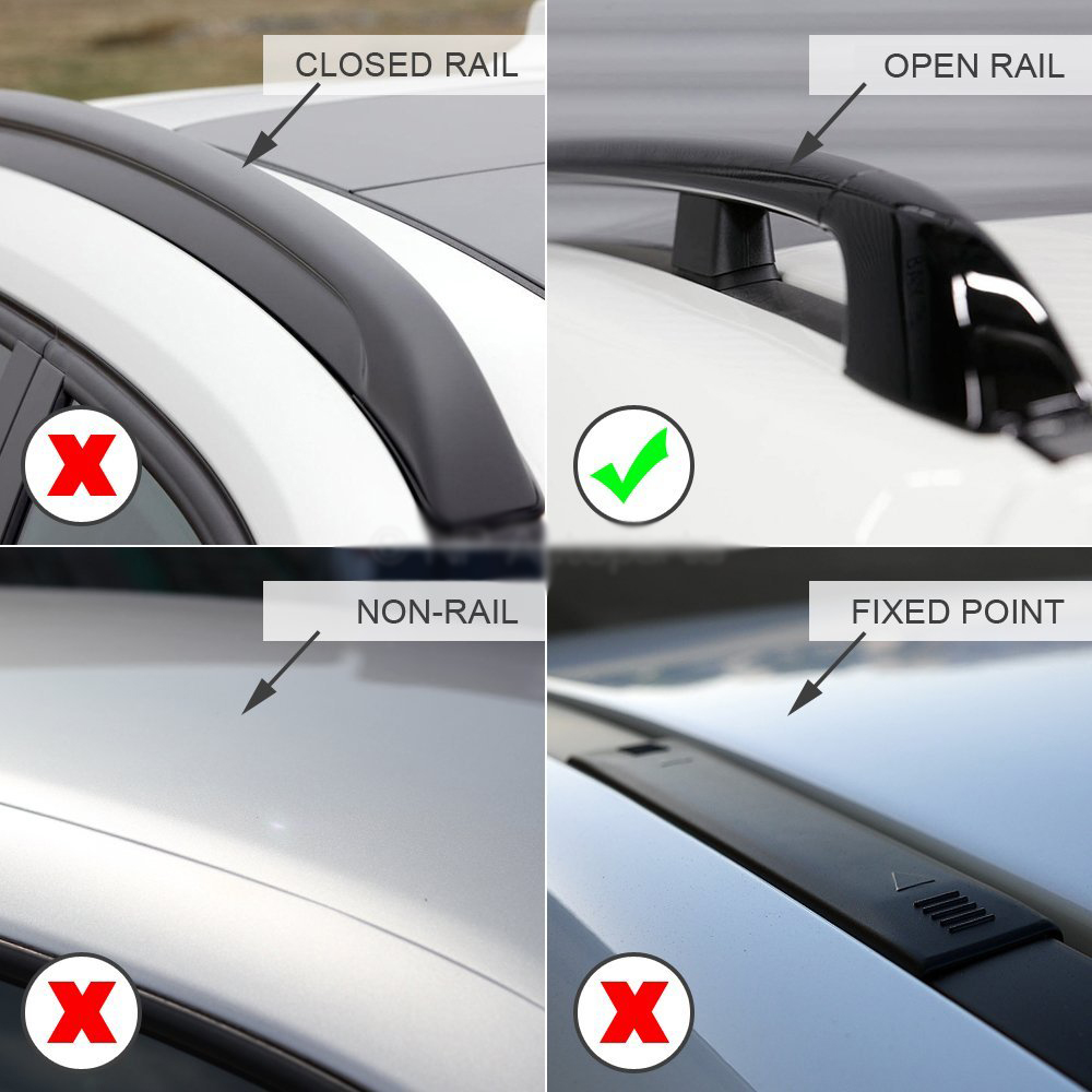 Barre Portatutto OvalBar System Modula Rails tetto aperti