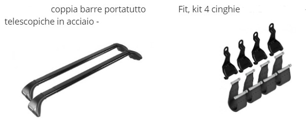 Barre portatutto specifiche Citroen C4 Cactus 2016