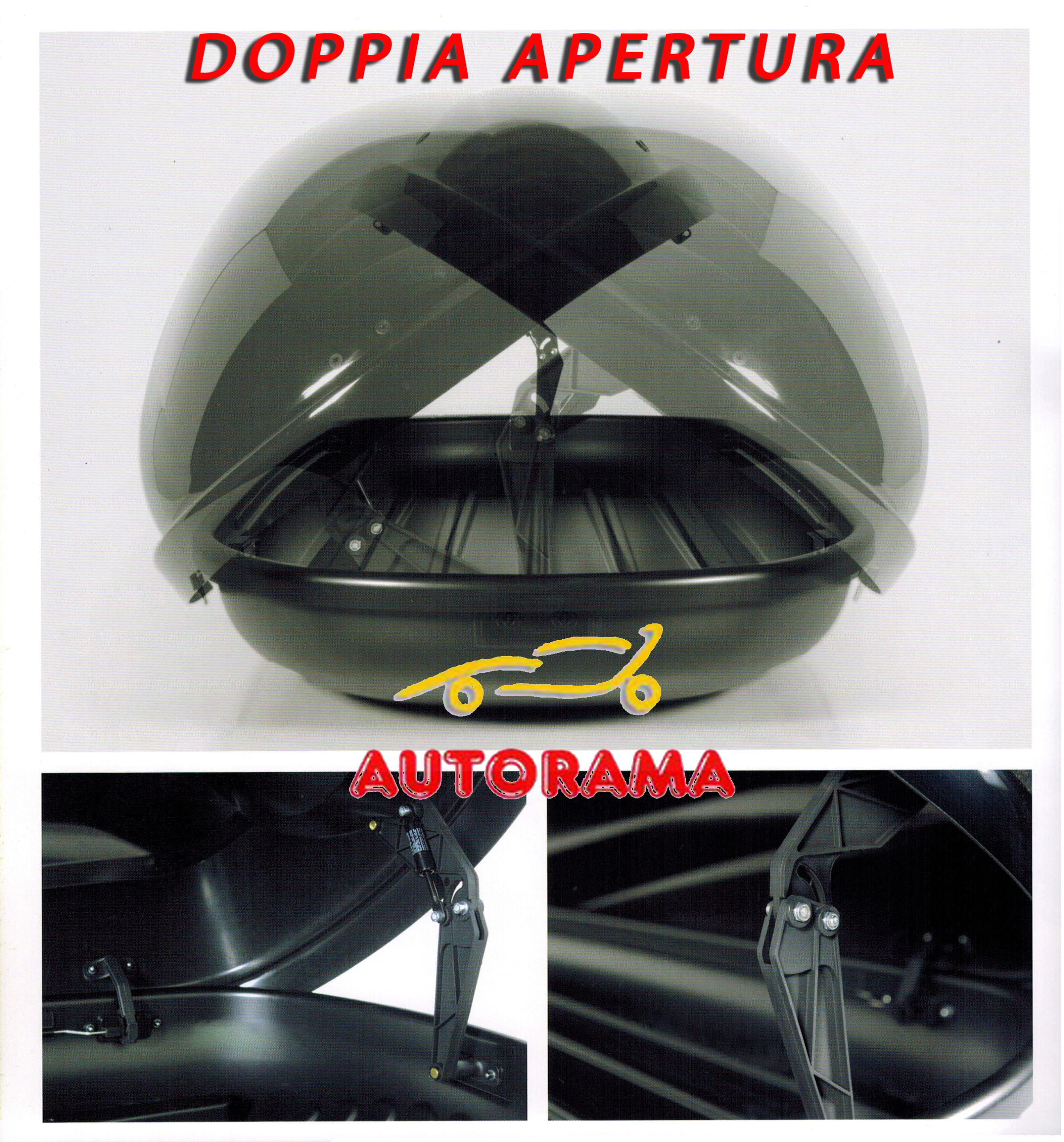 Box da Tetto Portatutto Auto Modula Beluga XL 460 L Grigio opaco
