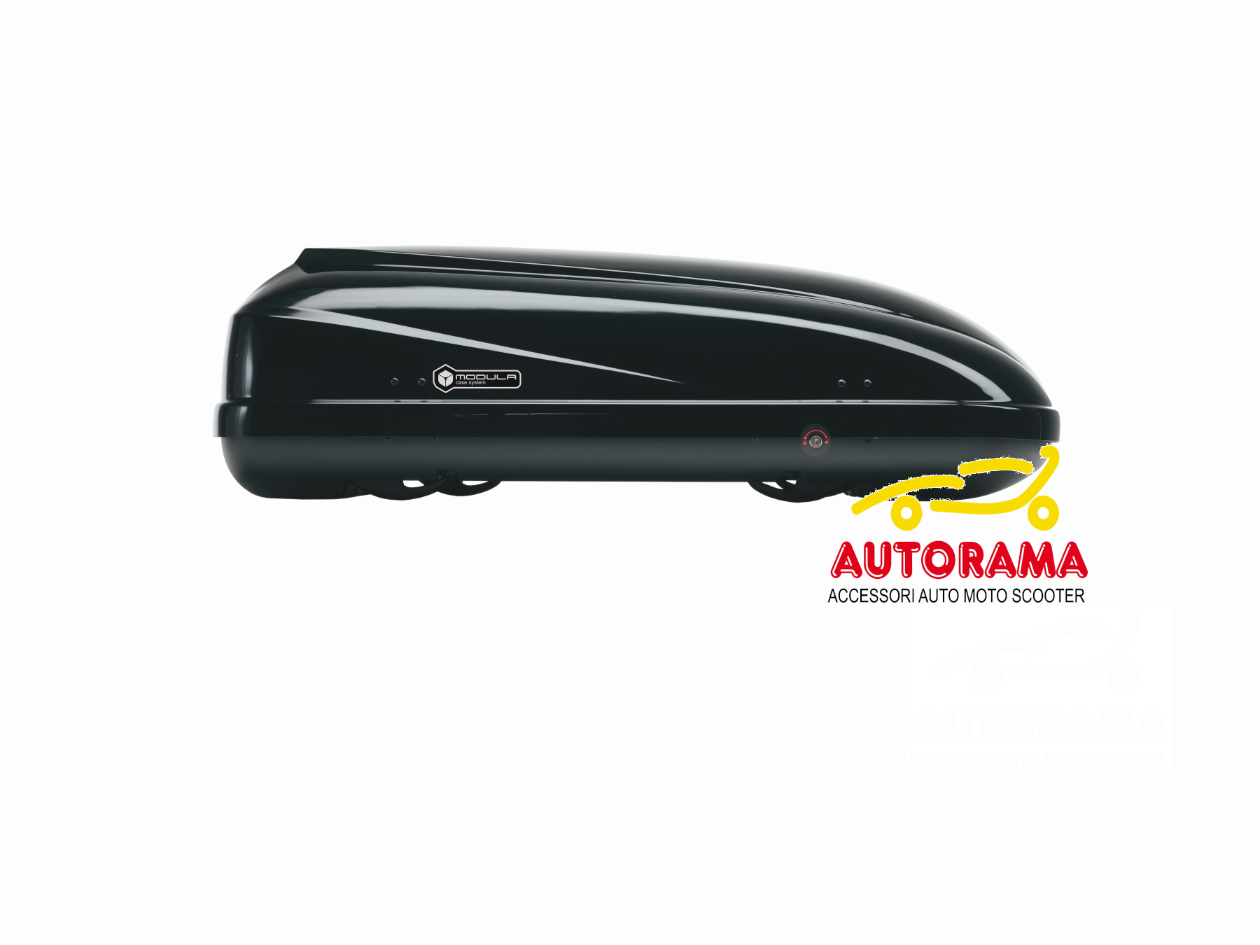 Box da Tetto Portatutto Auto Modula Beluga XL 460 L Nero lucido