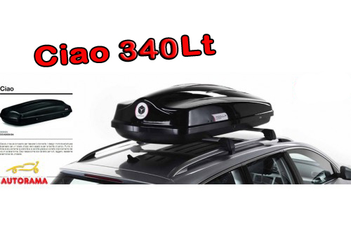 Box da Tetto Portatutto Auto Modula CIAO 340 litri – Nero