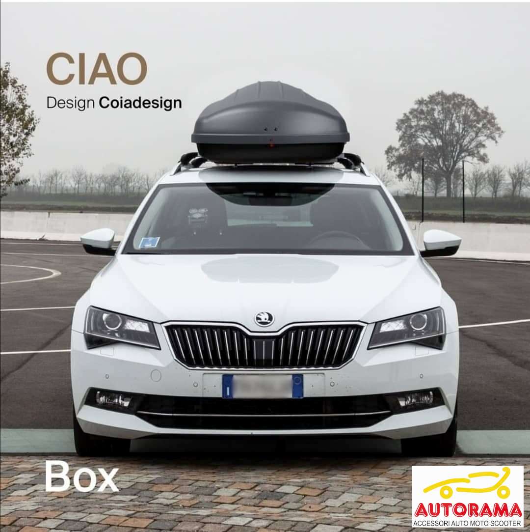 Box da Tetto Portatutto Modula CIAO 430 litri – Grigio opaco