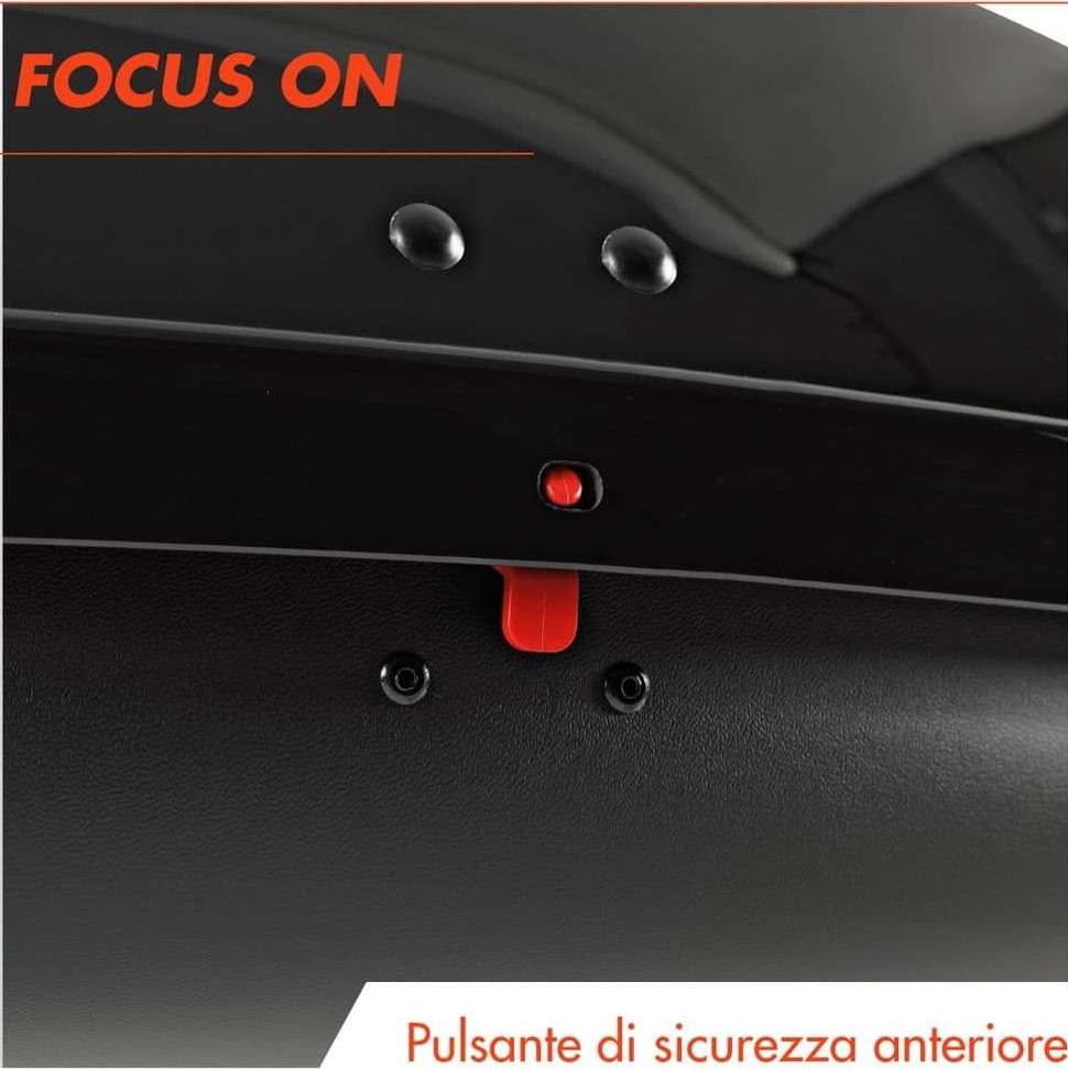 Box per Tetto Auto Fabbri Nova 340 Lt Baule Portatutto Nero