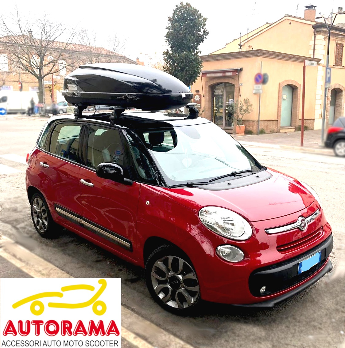 Box Portatutto Baule Auto Modula Travel Easy 460 Lt Nero lucido