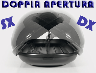 Box Portatutto per Auto Modula Travel 460 Lt Grigio opaco goffrato