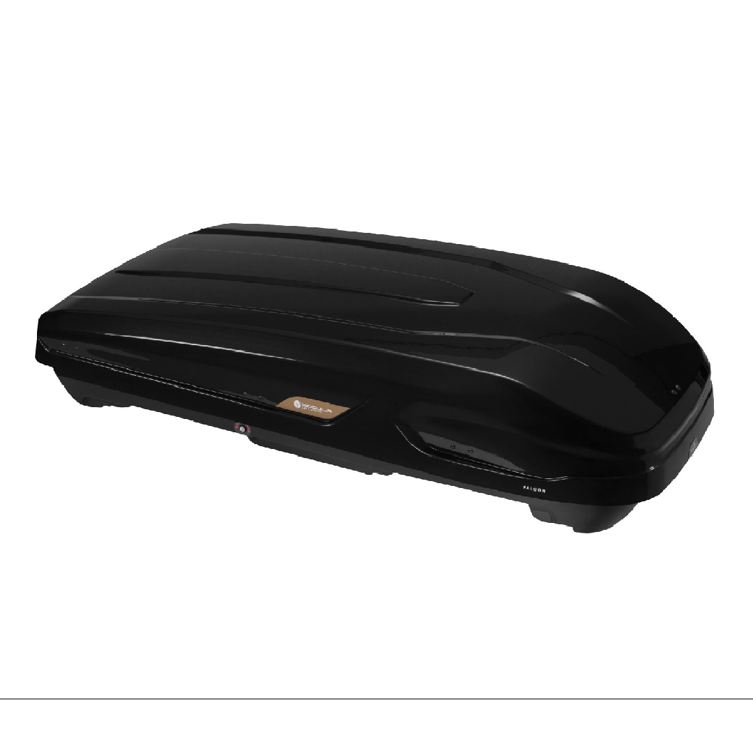 BOX TETTO AUTO FALCON MODULA 400 Lt Baule Nero lucido