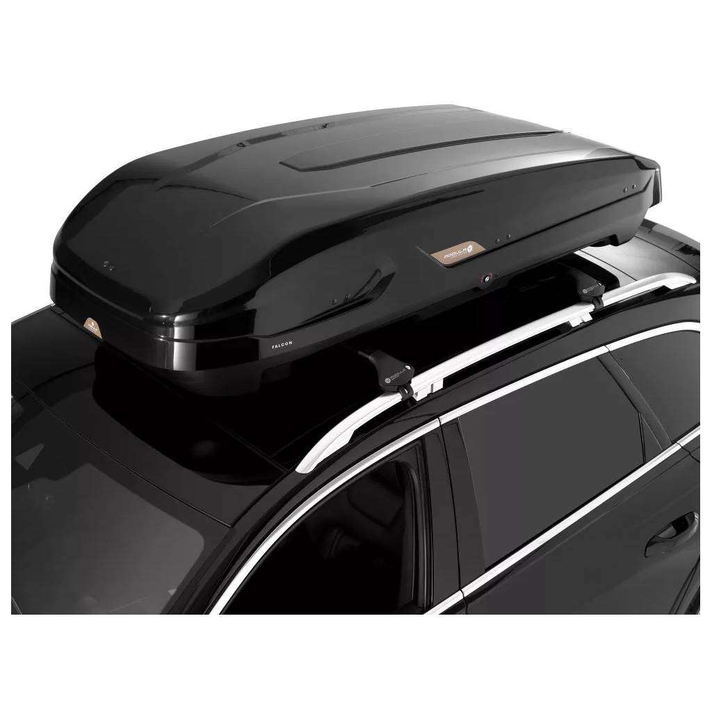 BOX TETTO AUTO FALCON MODULA 470 Lt Baule Nero lucido